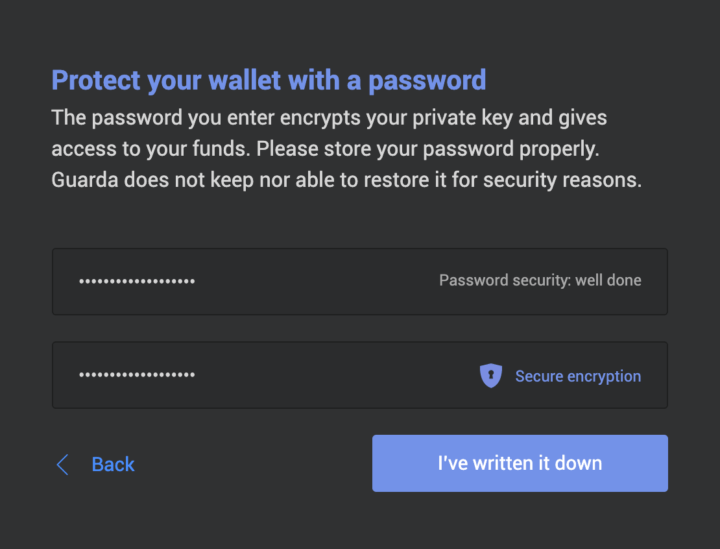 Step 3 – Create Secure Password